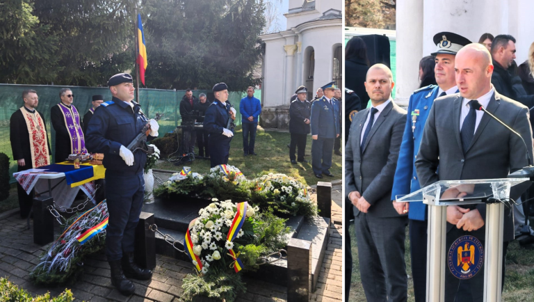 Prefectul Cătălin Văsii a participat la ceremonia militară și religioasă dedicată marelui diplomat și om de stat Nicolae Titulescu