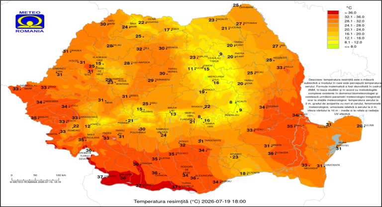 Inundații: Atenționări Cod Portocaliu în Județele din România