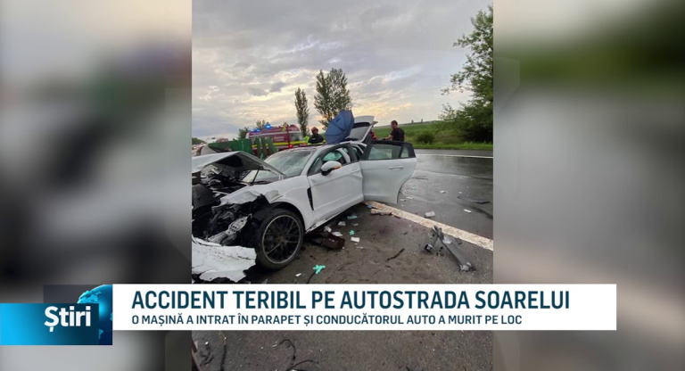 Accident pe Autostrada Soarelui: Coadă de 7 km spre mare